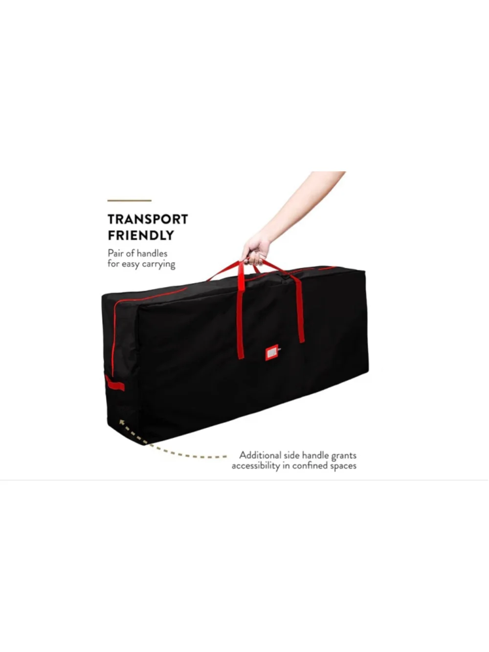 NEW ZOBER 600D Oxford Fabric Large Christmas Tree Storage Bag Fits 9 Ft